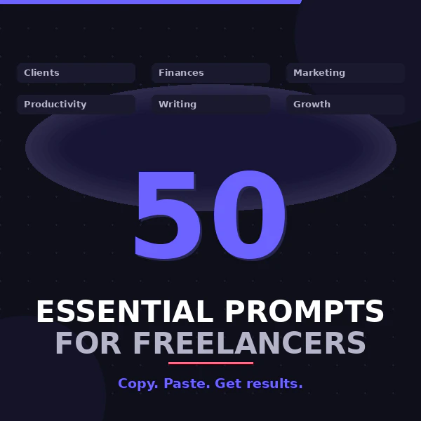 50 Essential Prompts for Freelancers logo