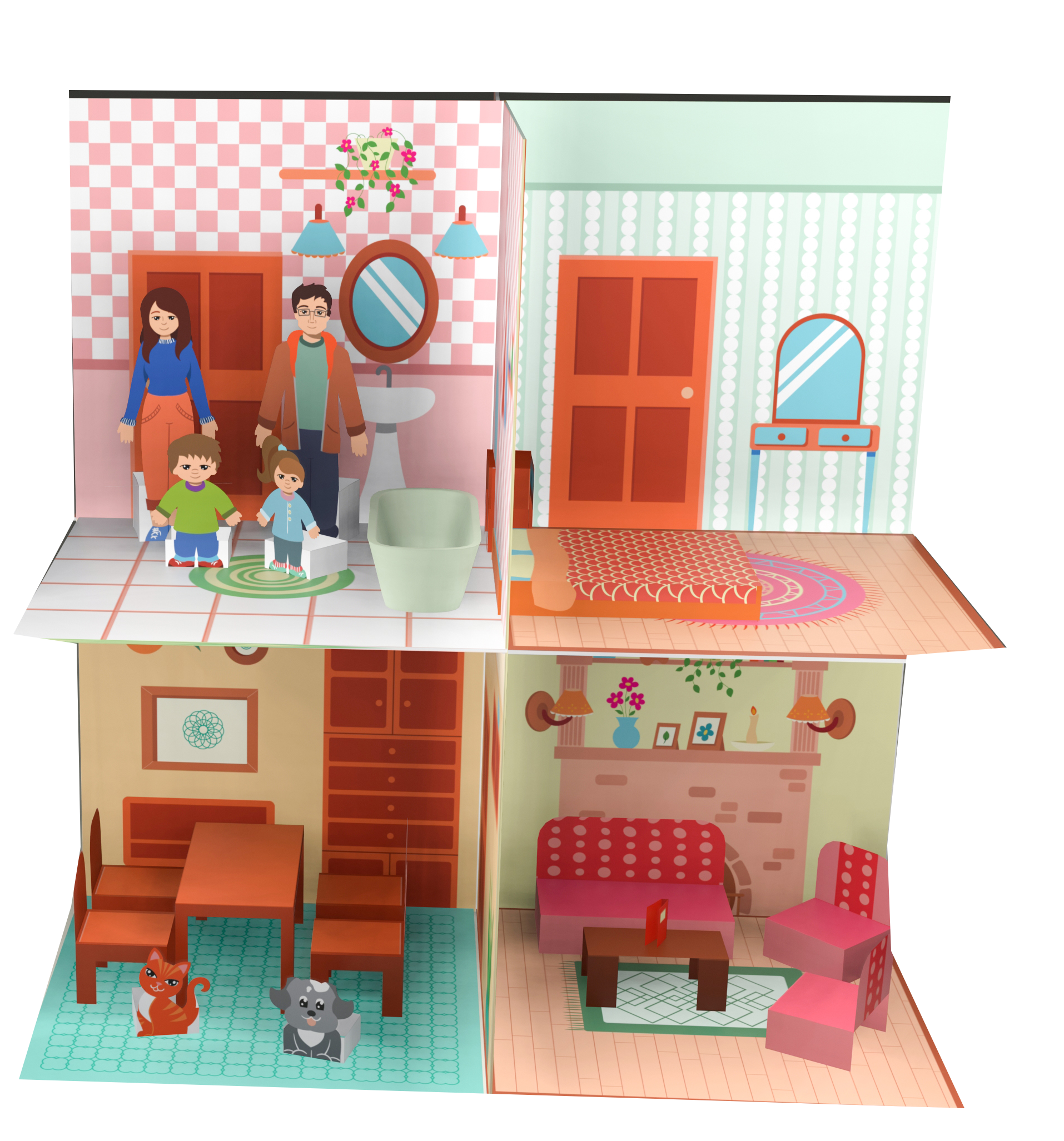 3D Pop-up Fun Dollhouse Book gallery image