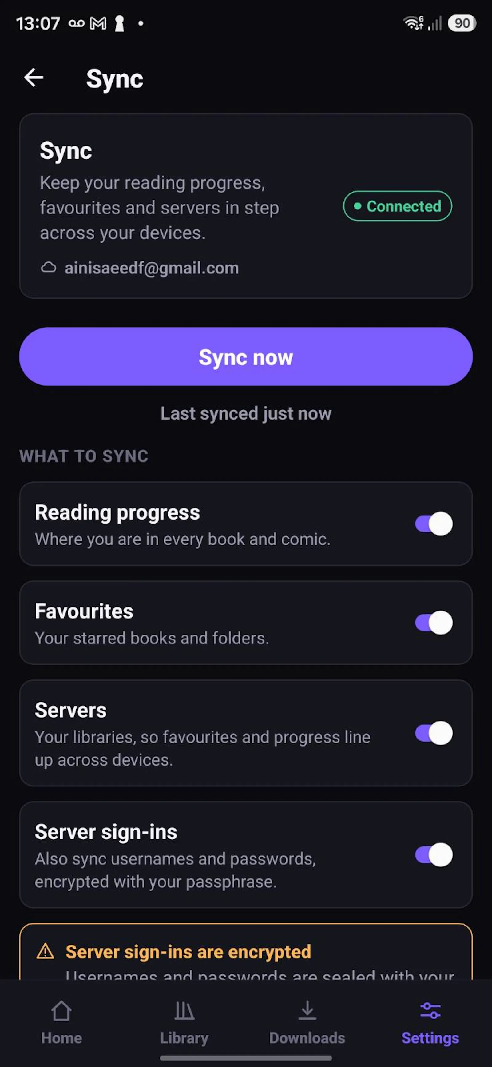 OPDSy screenshot 2