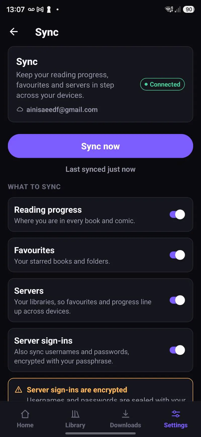 OPDSy screenshot 2