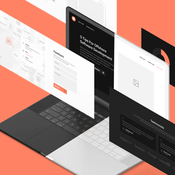 Sections Wireframe Kit