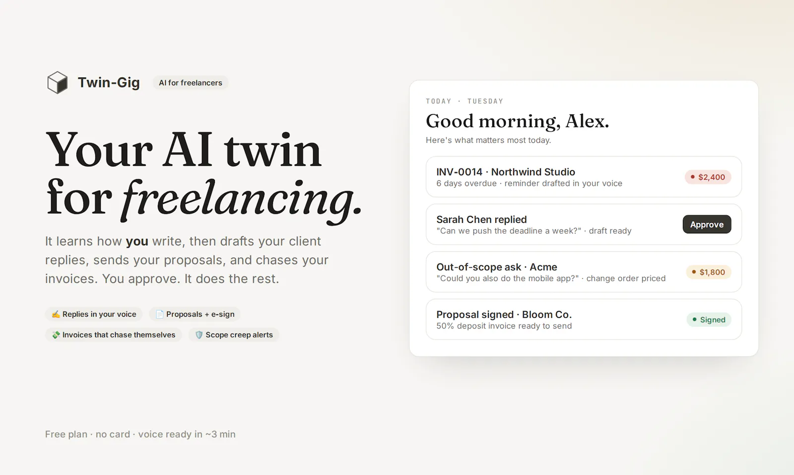 Twin-Gig screenshot 1
