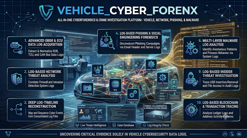 Vehicle Cyber ForenX Tool screenshot 2