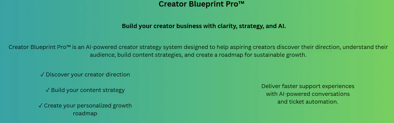 Creator Blueprint Pro™