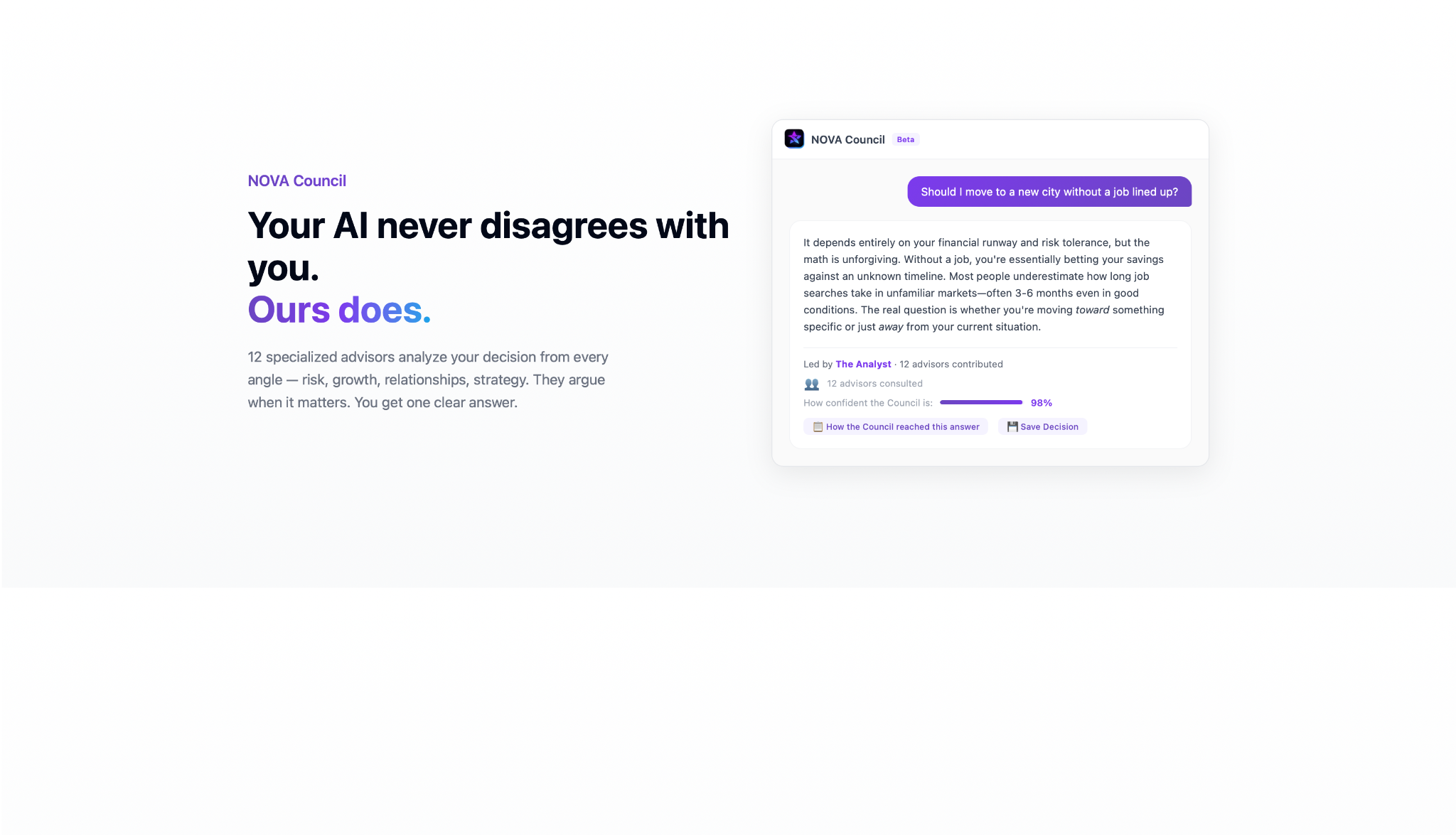 NOVA Council - Main product screenshot demonstrating key features and user interface
