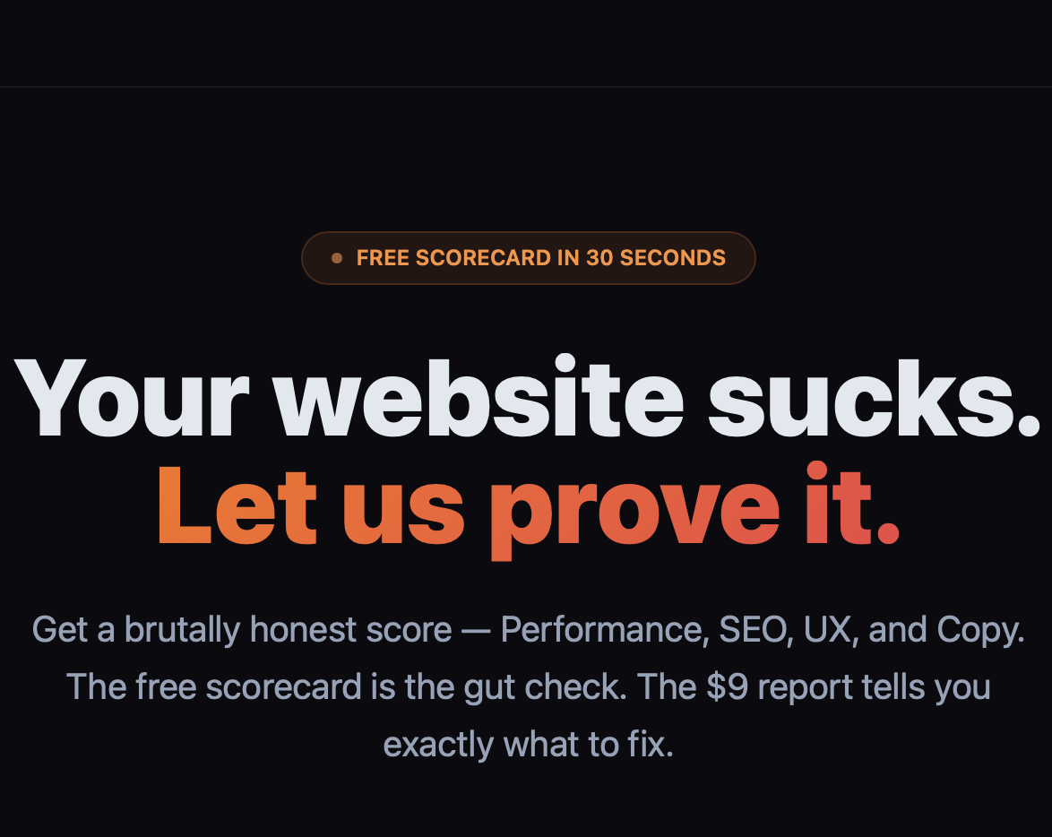 PageRoast - Product Hunt launch logo and brand identity