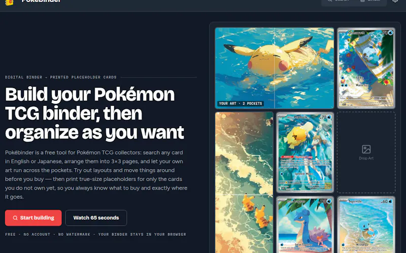 Pokébinder screenshot 2
