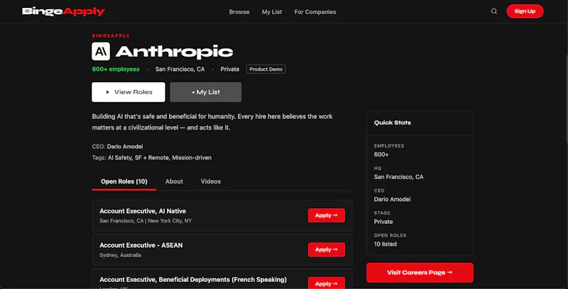 BingeApply screenshot 3