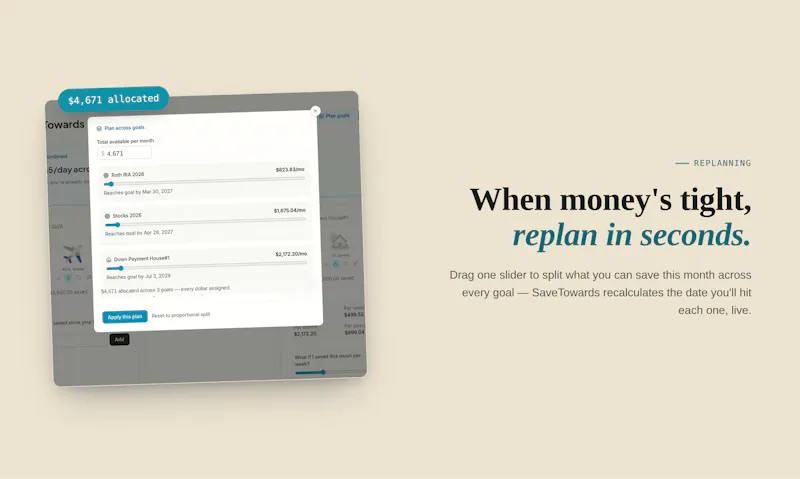 SaveTowards screenshot 3