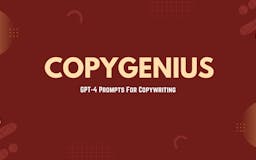 CopyGenius: GPT-4 ProPrompts media 1