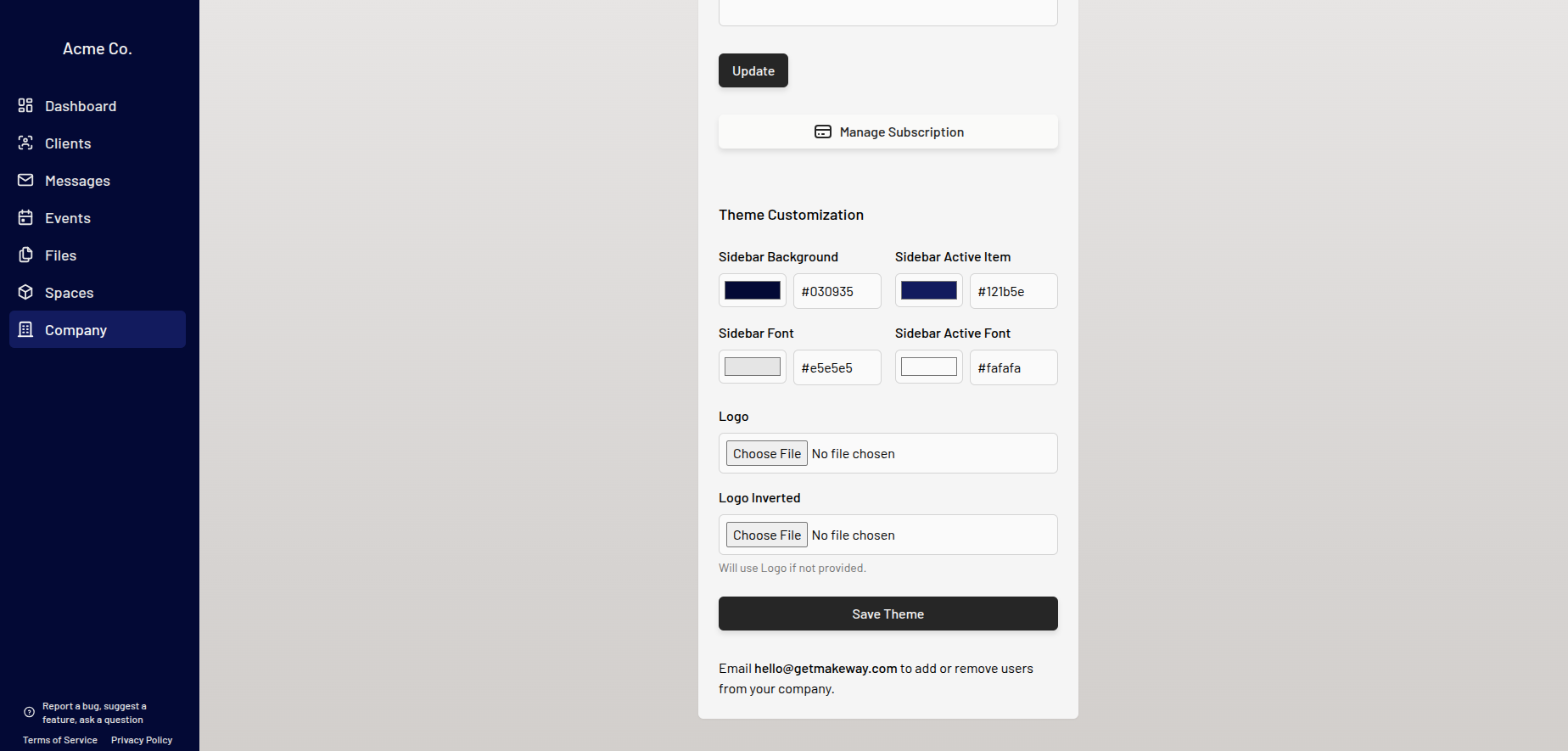 MakeWay (client portal) - Screenshot 3 showing product features and functionality
