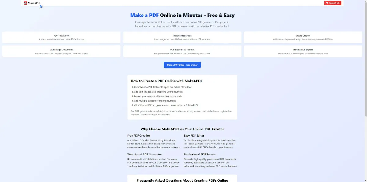 Make a PDF