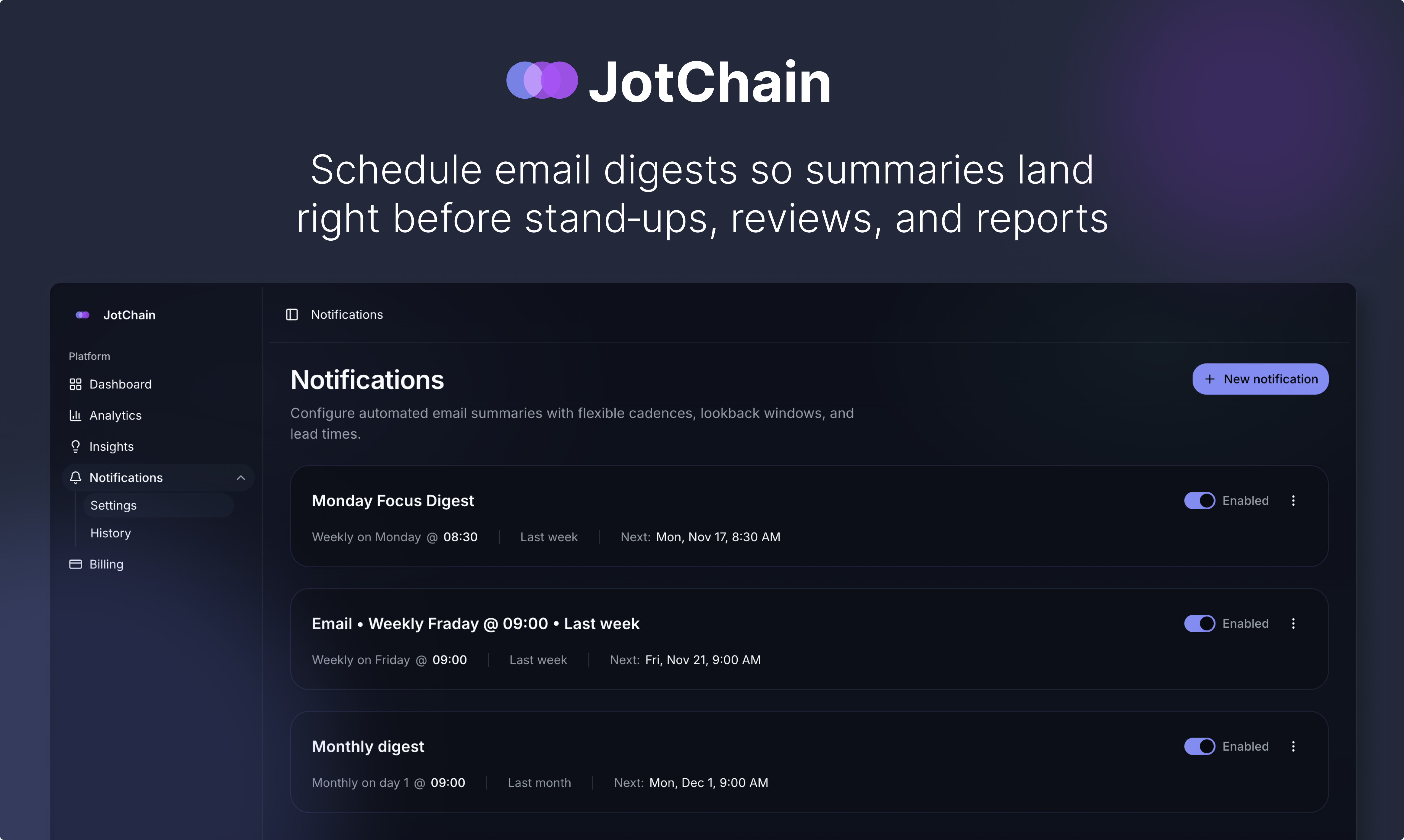 JotChain - Screenshot 3 preview