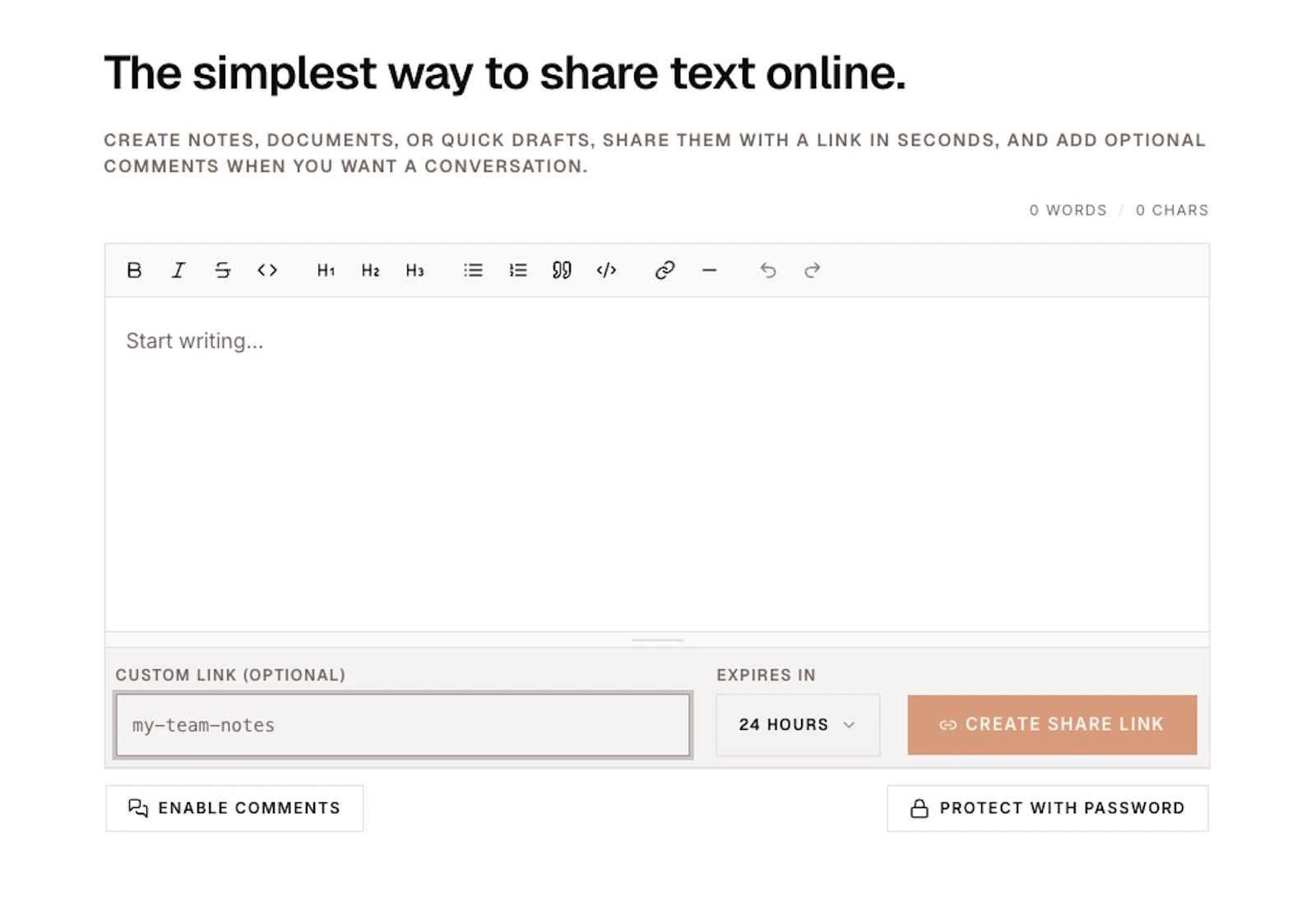 Sharetext screenshot 2