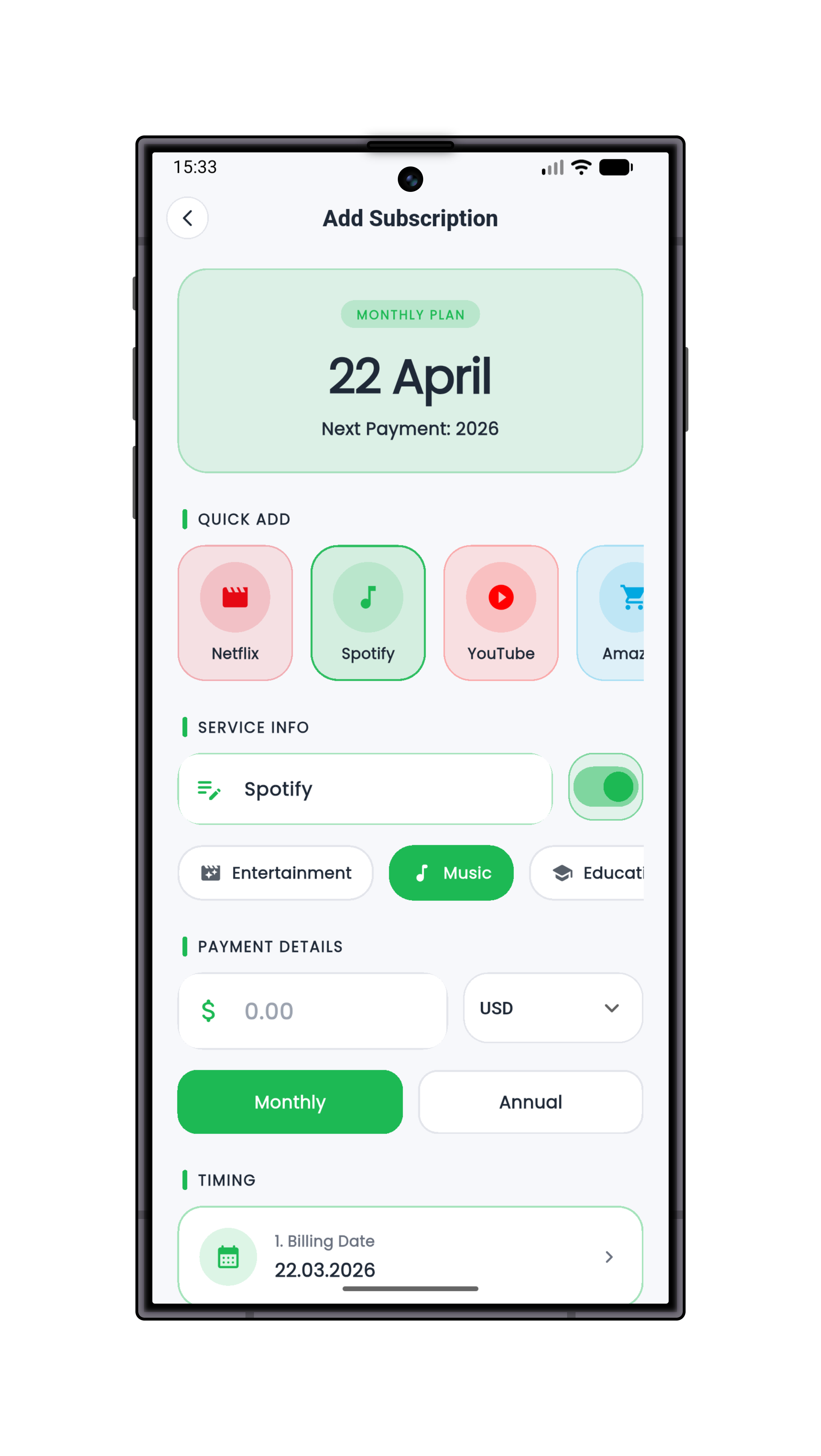 FlowSubs gallery image