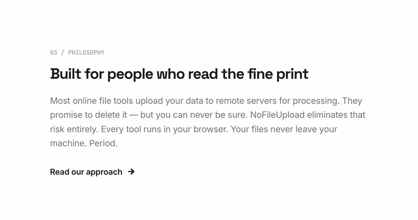 NoFileUpload gallery image