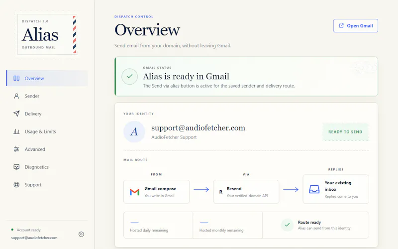 Alias screenshot 1