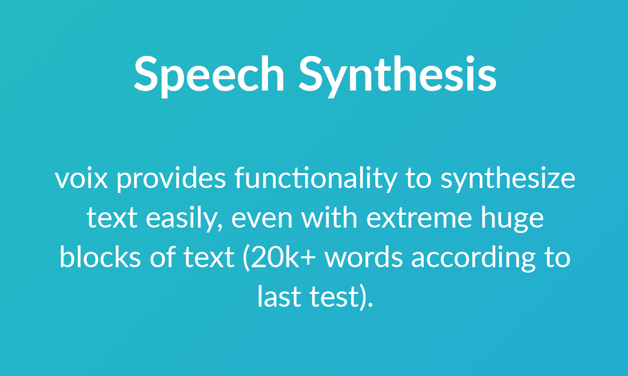 Voix - voice commands for web gallery image