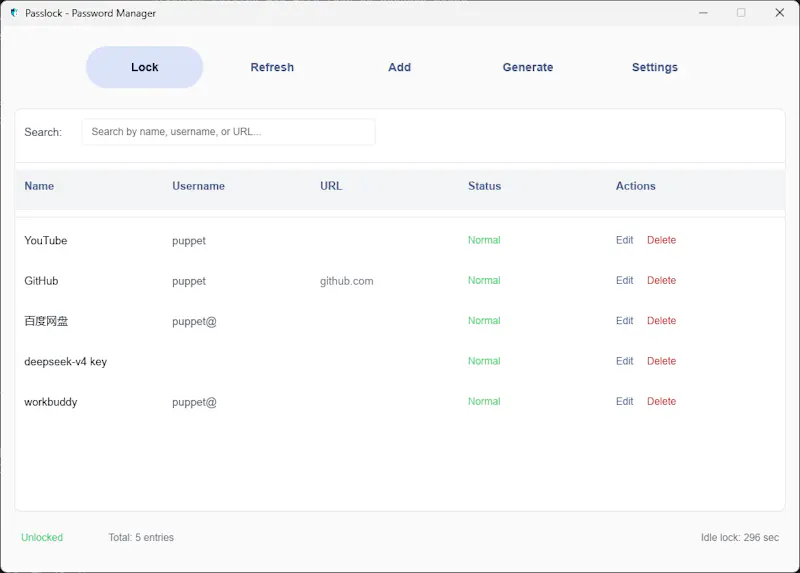 Passlock — Offline Password Manager screenshot 1