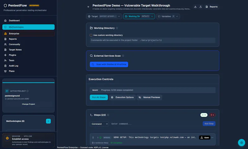 PentestFlow screenshot 1