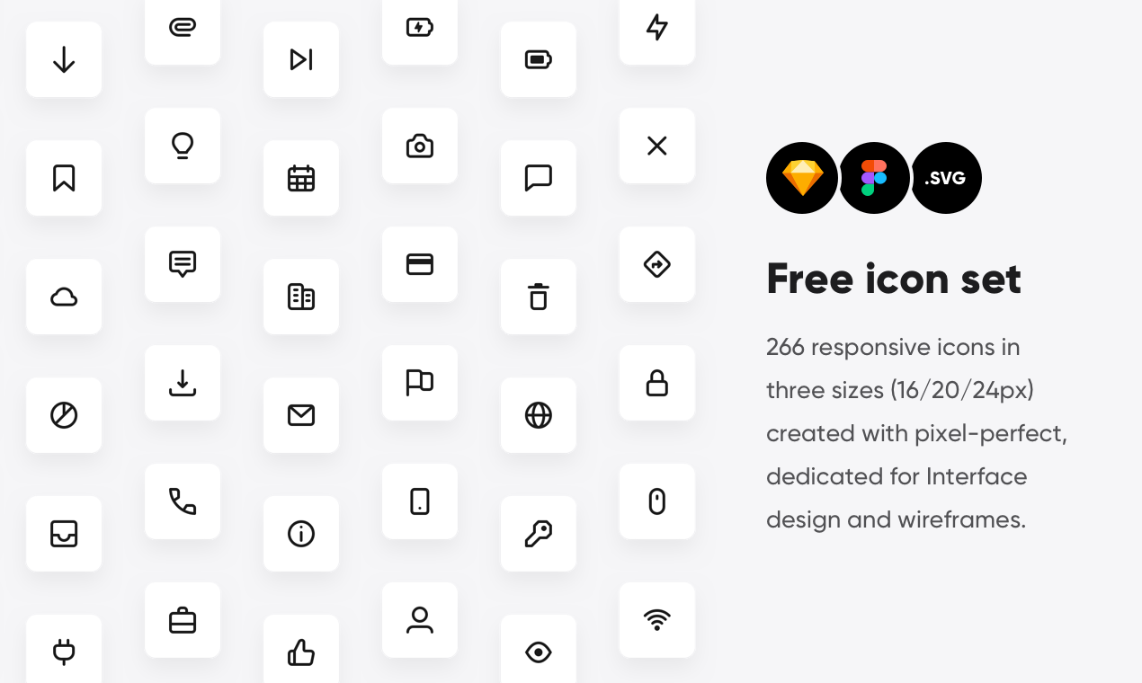 Download 266 Free Icons Pixel Perfect Icons Dedicated For Ui And Wireframes Product Hunt