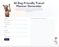 AI Dog-Friendly Travel Planner Generator media 1