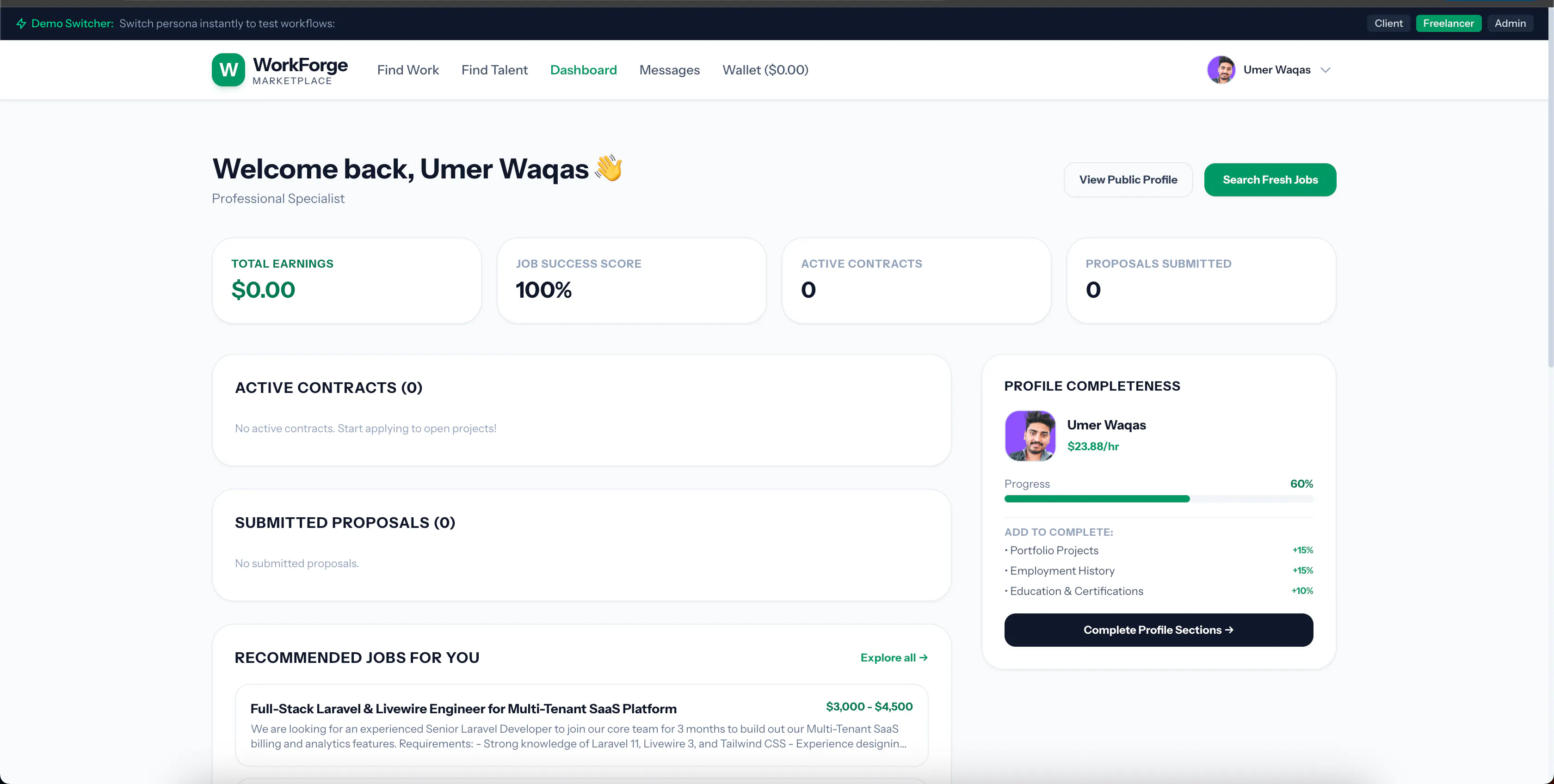 WorkForge — Upwork Clone Source Code gallery image
