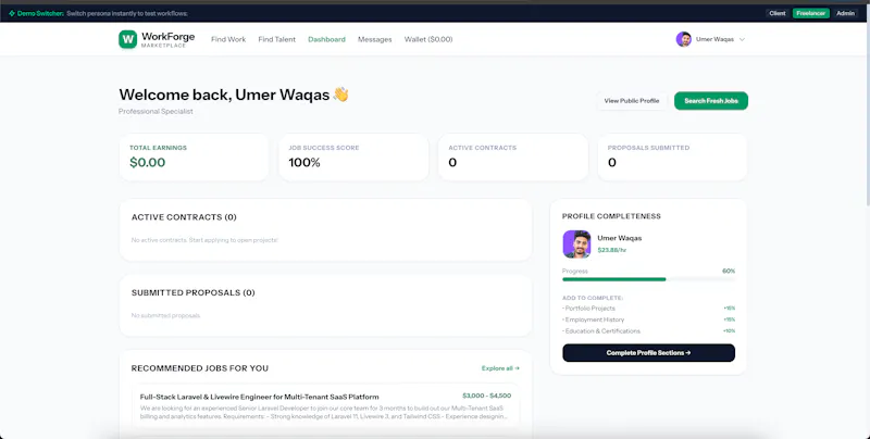 WorkForge — Upwork Clone Source Code screenshot 16