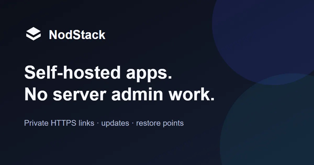NodStack screenshot