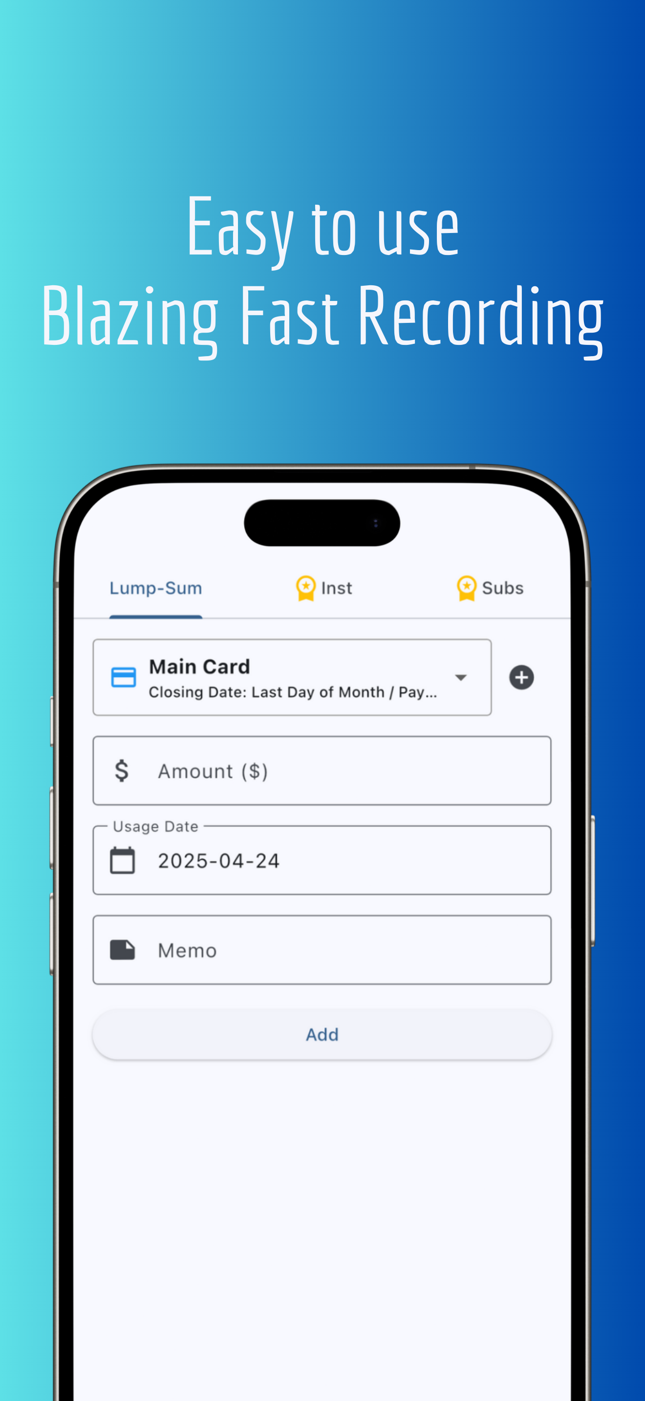 Média Kirocèque - Application de gestion des enregistrements d'utilisation de la carte de crédit 3