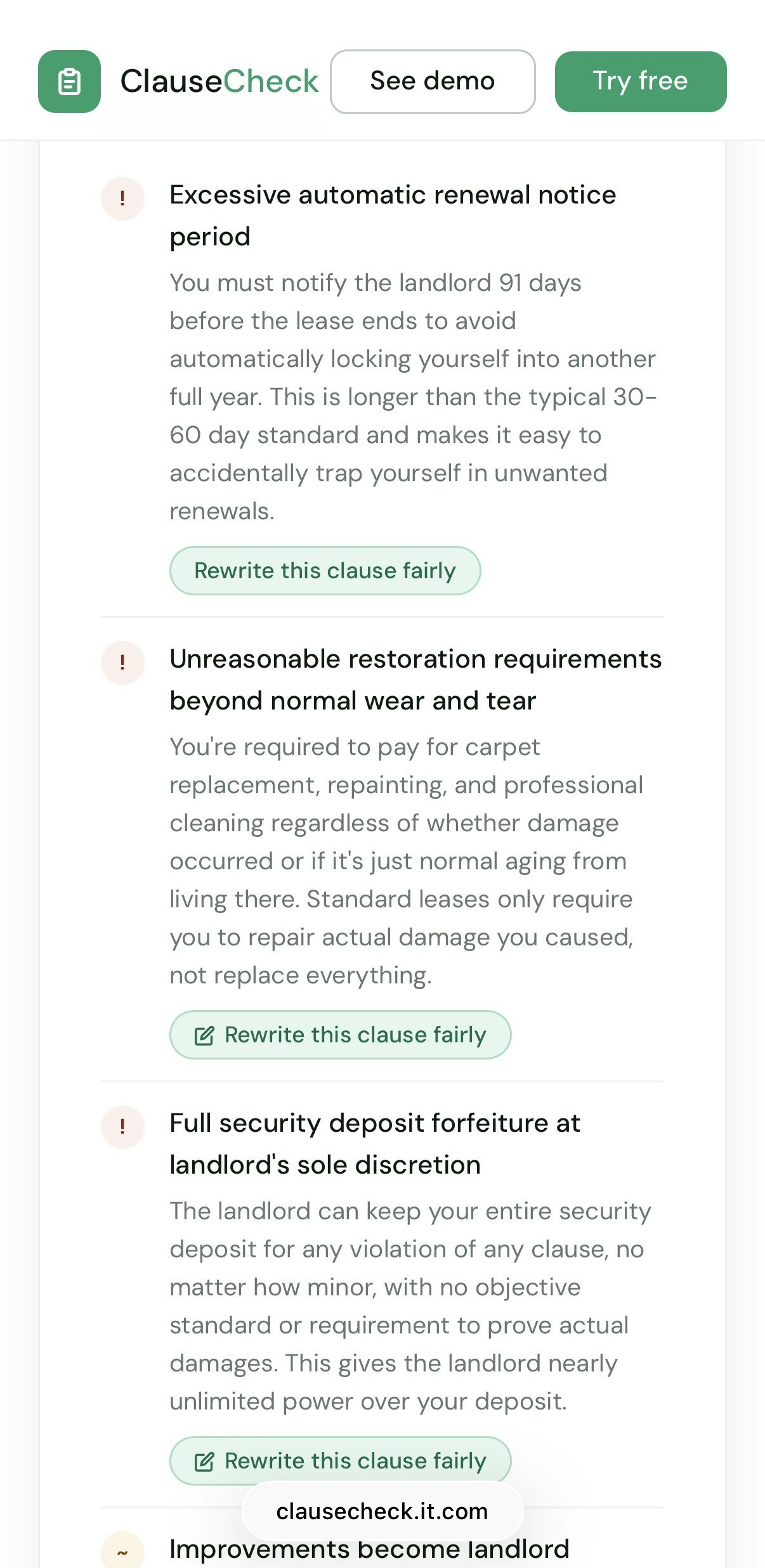 ClauseCheck gallery image