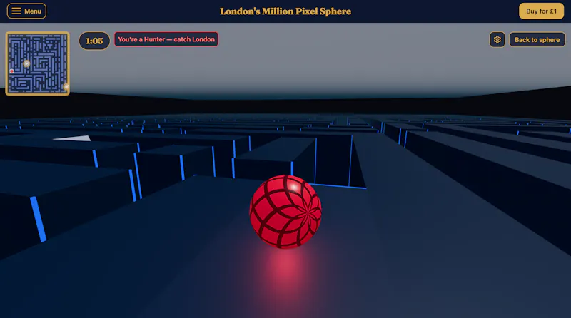 London's Million Pixel Sphere screenshot 3