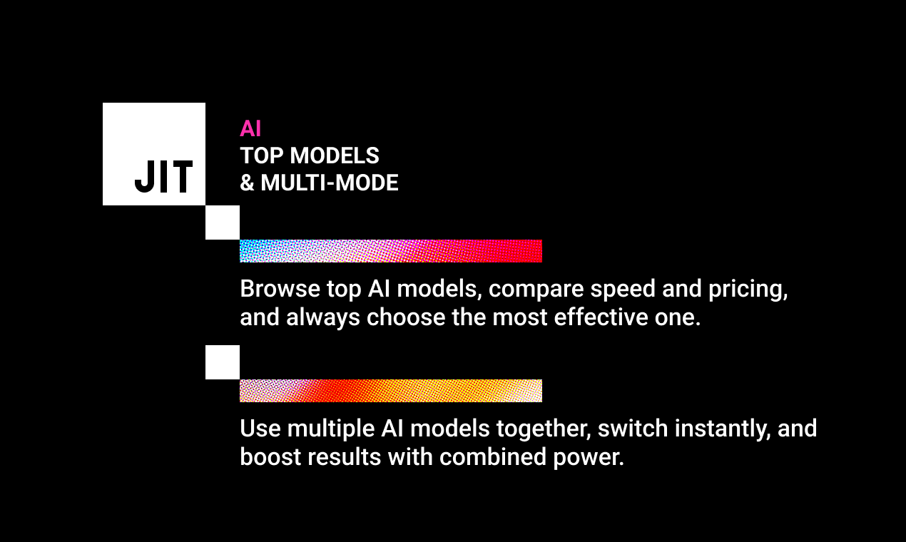 Jit - AI uygulamaları için codepen medya 2