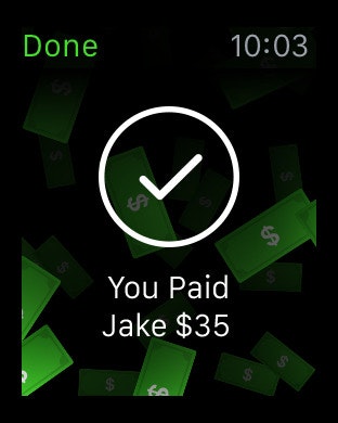 Square Cash for Apple Watch gallery image