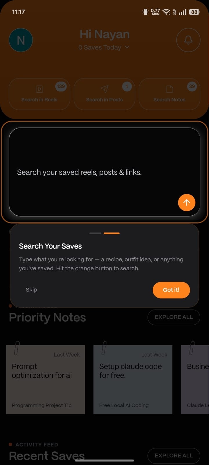 Vestron Launch - Screenshot 4 showing product features and functionality