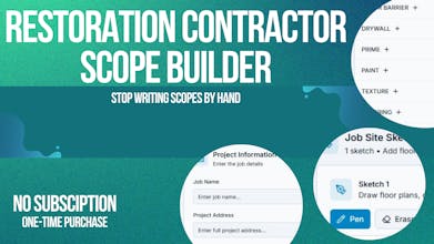 Water/Fire Restoration Scope Builder gallery image