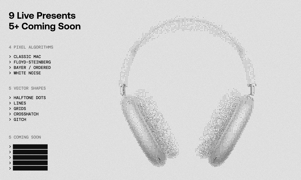 Instant Dither Design Generator gallery image