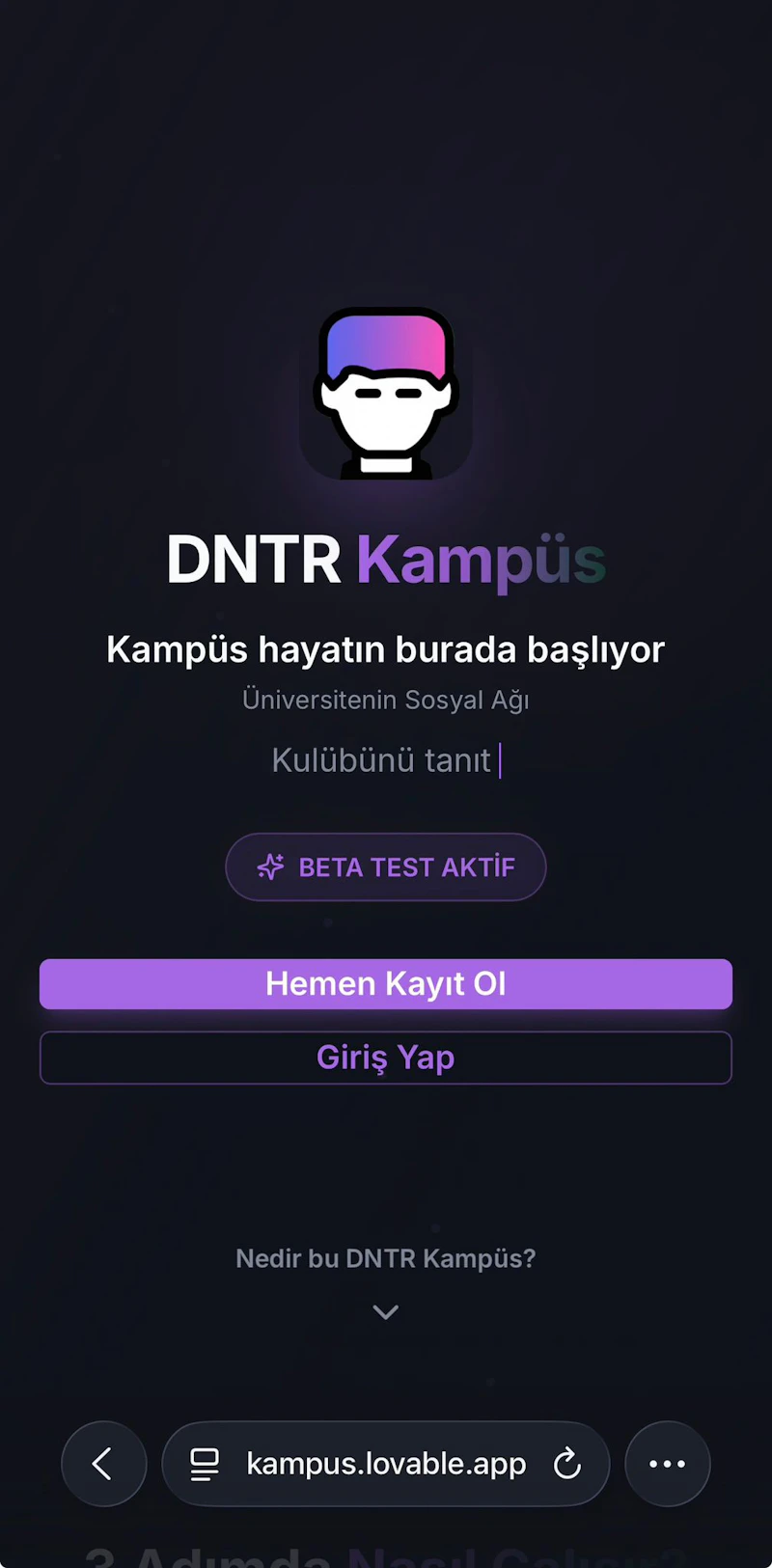 DNTR Kampüs screenshot 1