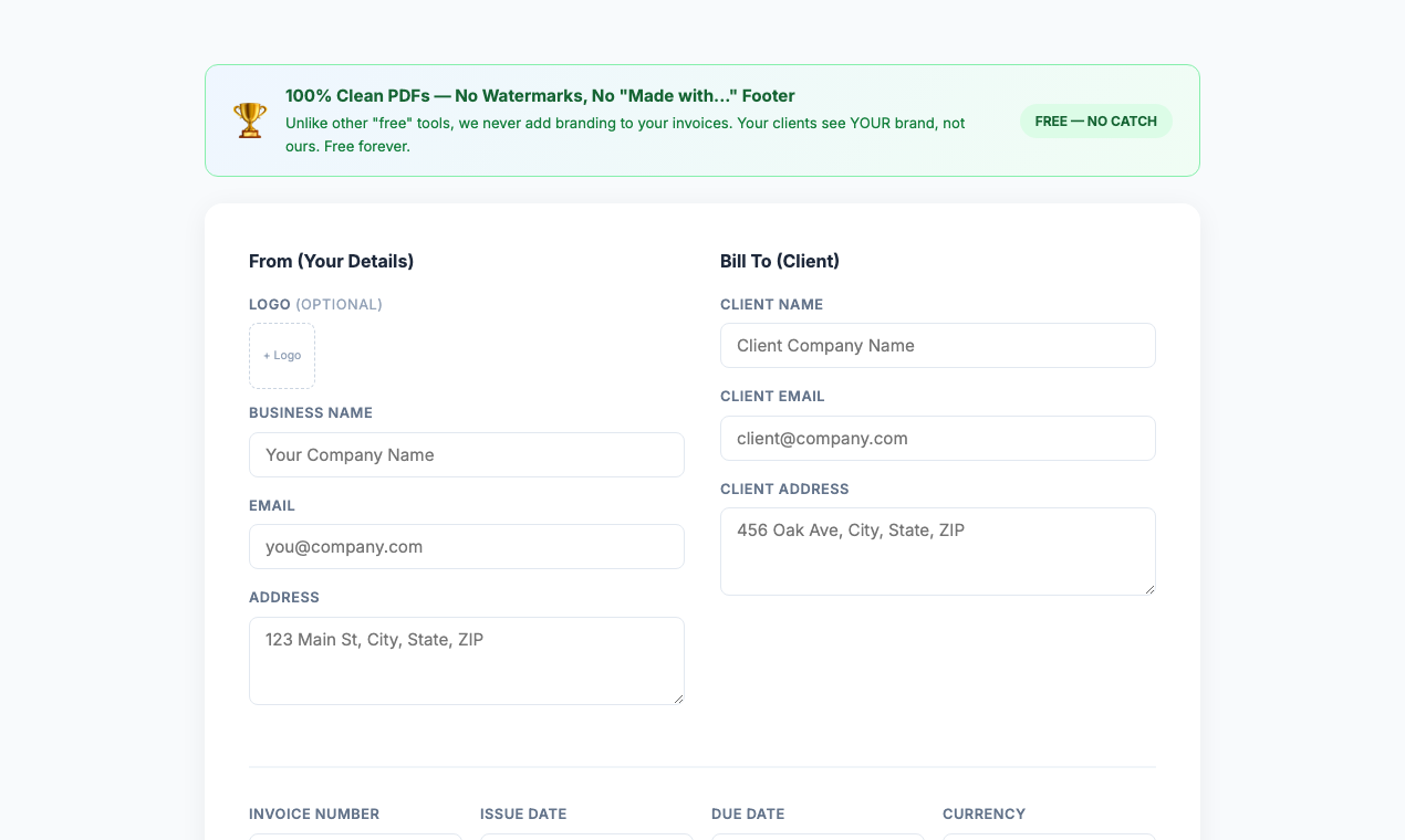 Free Invoice Generator gallery image