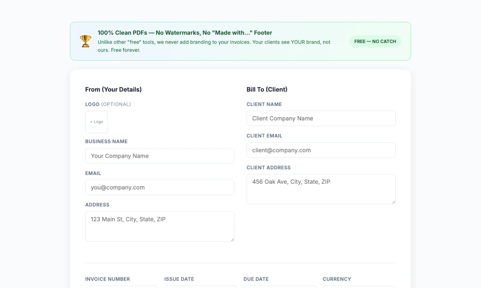 Free Invoice Generator screenshot 3