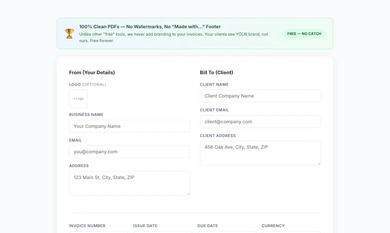 Free Invoice Generator screenshot 3
