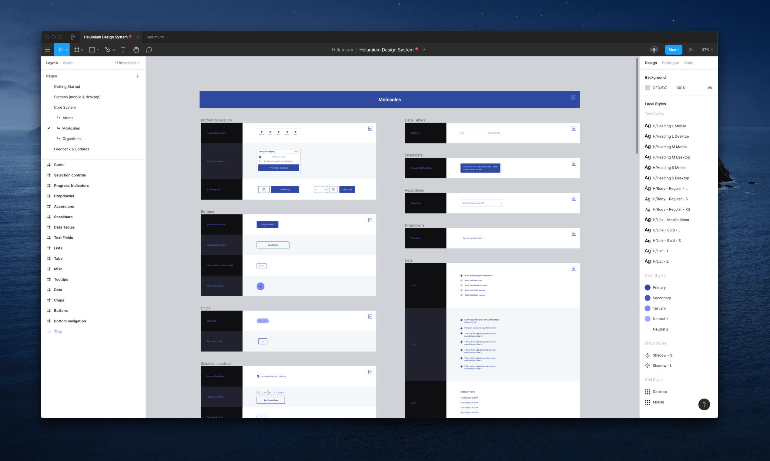 Helumium eCom Design System for Figma gallery image