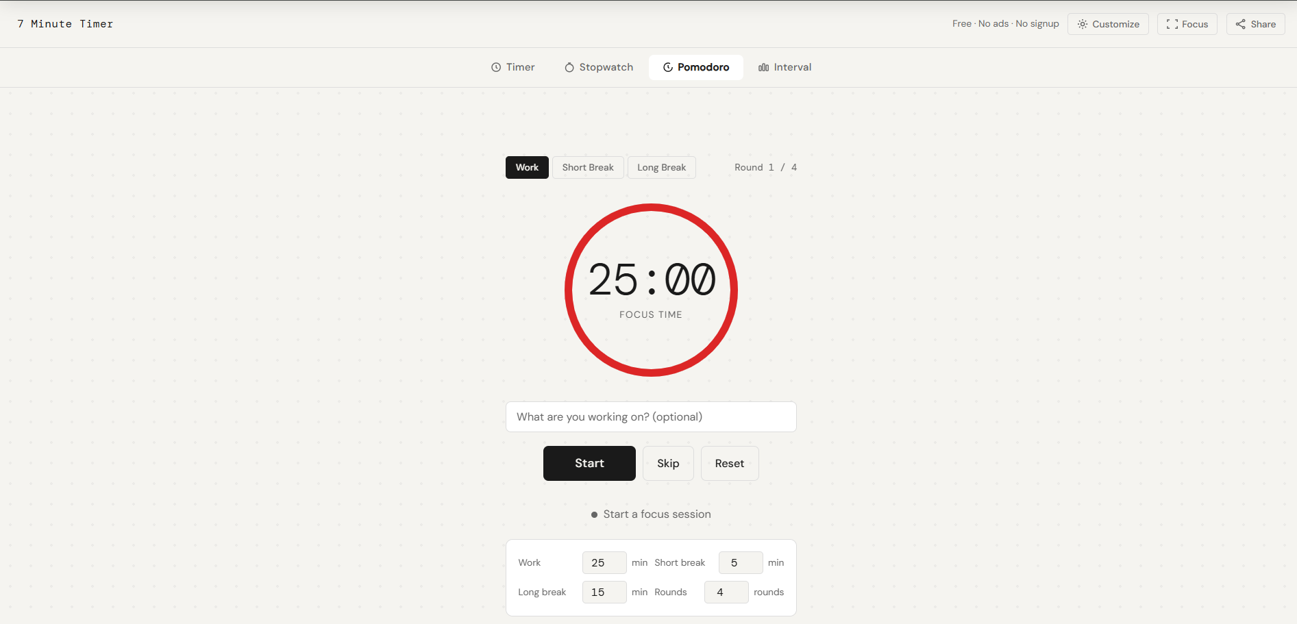 7 Minute Timer gallery image