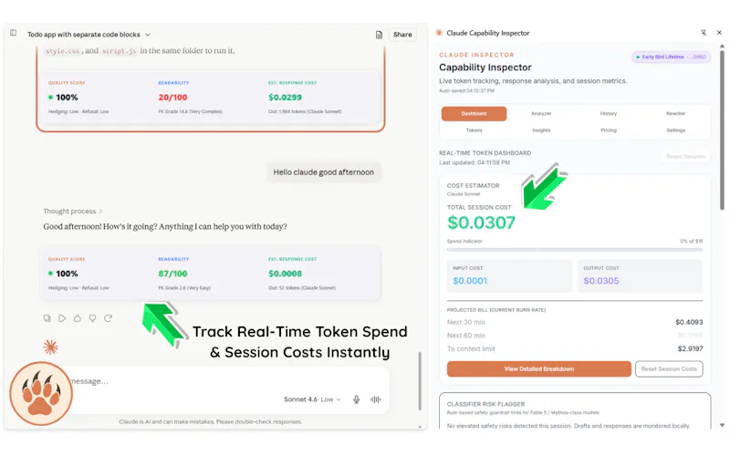 Claude Cost & Token Inspector screenshot 3