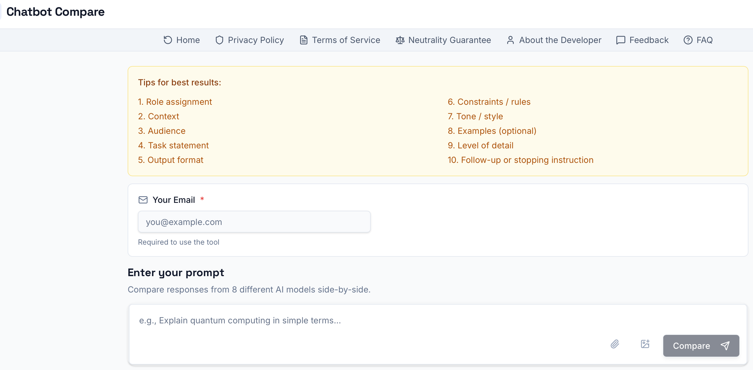 Chatbot Compare gallery image