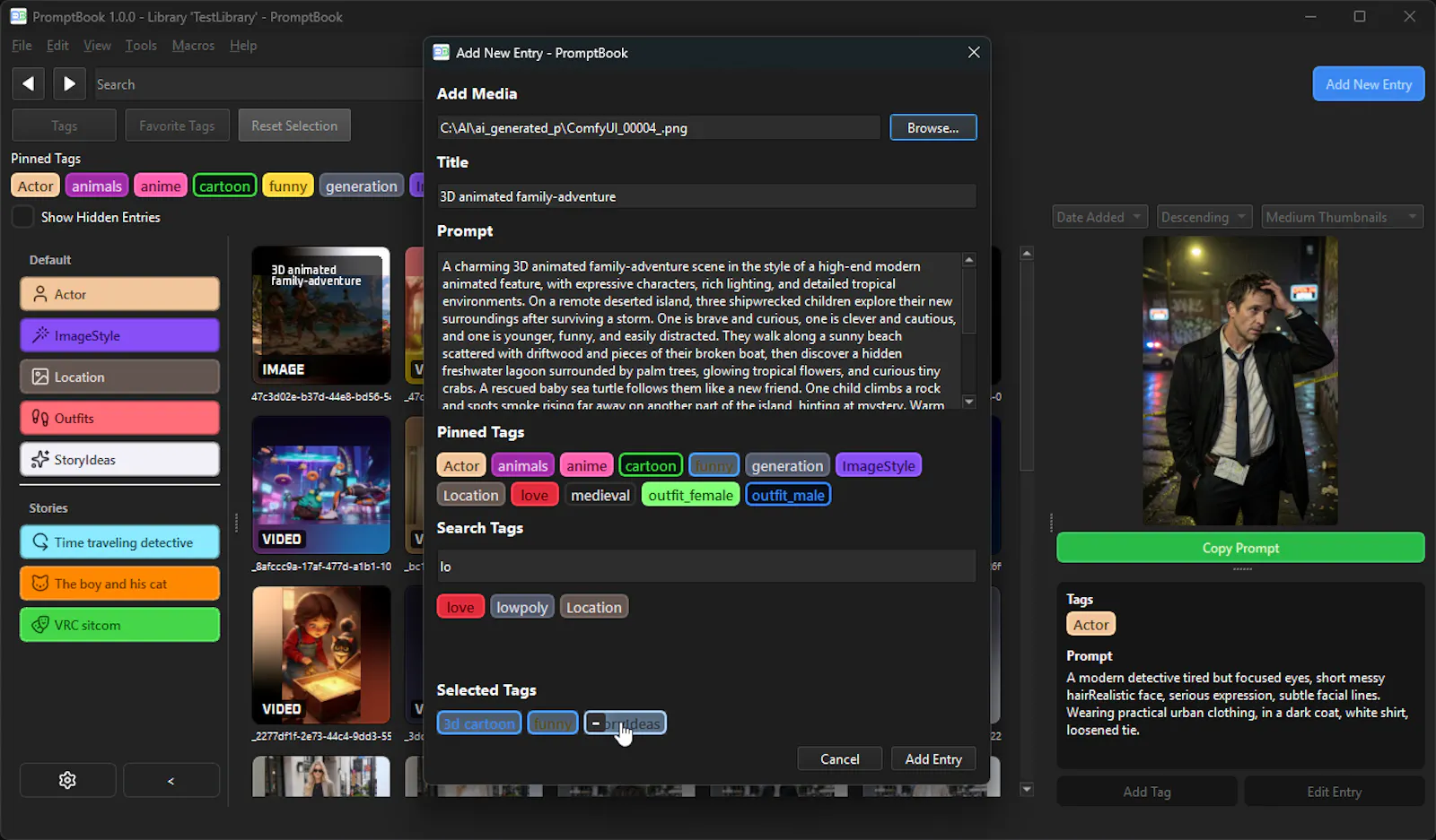 PromptBook screenshot 2