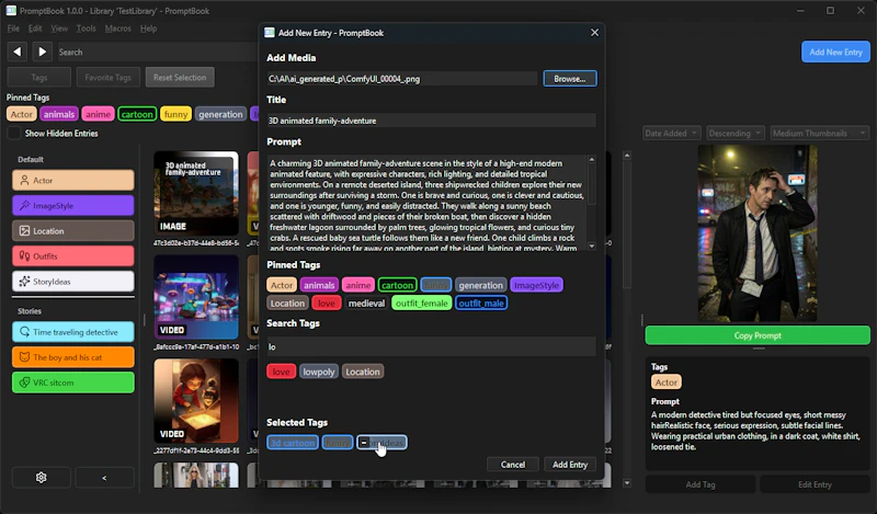 PromptBook screenshot 2