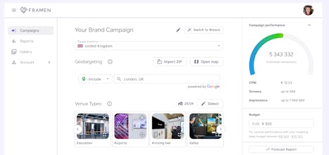FRAMEN Dashboard gallery image