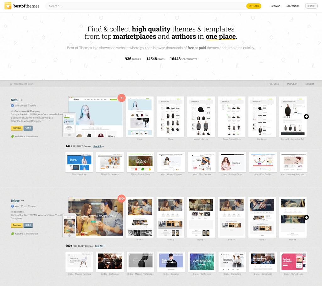 Best Of Themes gallery image