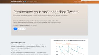 Spaced Repetition for Twitter gallery image